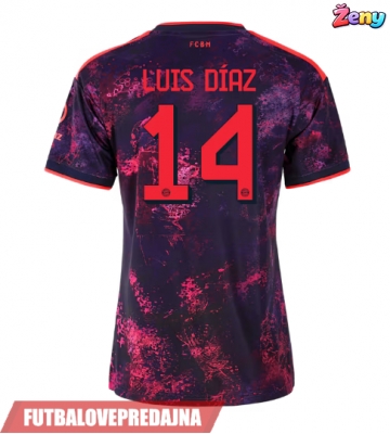 Lacne Ženy Futbalové dres Bayern Munich Luis Diaz #14 2026-27 Krátky Rukáv - Tretina